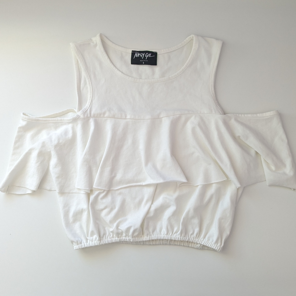 NEW nasty gal white off the shoulder top - Picture 4 of 9